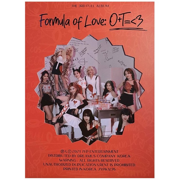 TWICE Formula of Love: O+T=<3 contenido del tercer álbum +