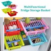 SUL Fridge Drawer Organisers, Plastic Kitchen Pull-Out Retractable Drawer Organizer,