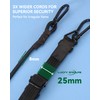 48 Inch Adjustable Carabiner Bungee Cords with 190 Lbs Max
