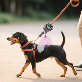 WishLotus Dog Treat Pouch, All-in-one Poop Bag Dispenser with Waste Bag Holder Small Dog Training Treat Pouch for Walking Running Playing (Gray)