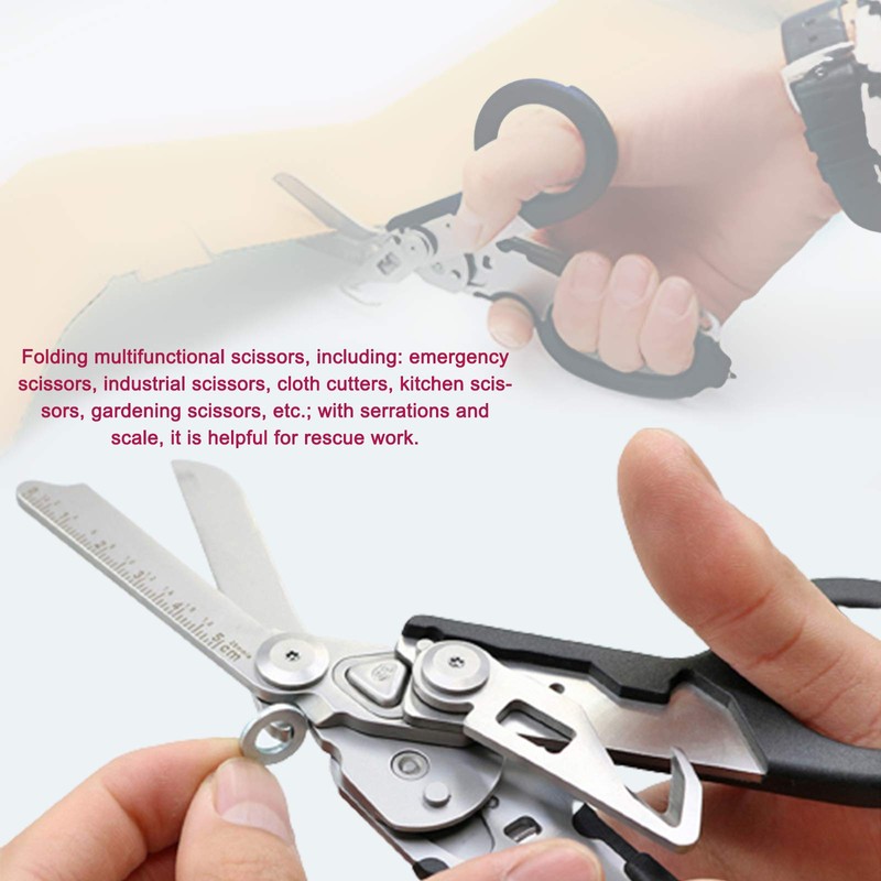 NZXVSE 6 in 1 Emergency Response Shears, 6 Functions Scissors