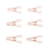 60pcs Wire Clothes Pins Antislip Creativity Metal Wire Hollow Out