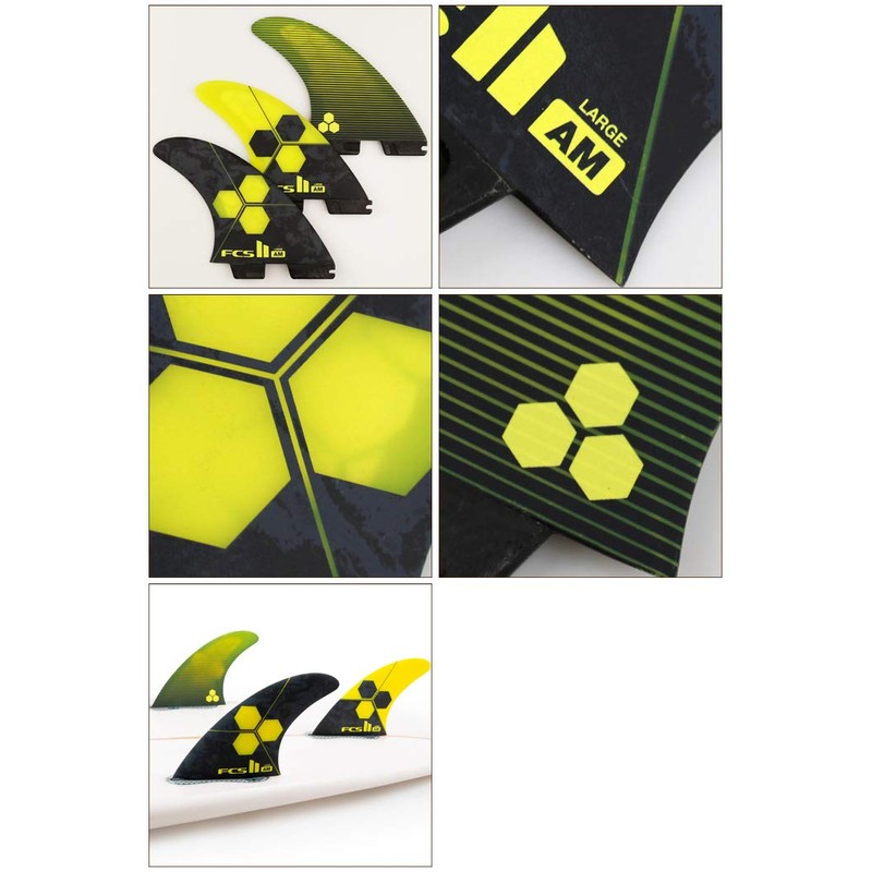 FCS2 FIN F-S 2 Fin AM - PC LARGE (YELLOW)