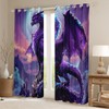 Homewish Magical Dragon Curtains & Drapes 3D Dragon Blackout Curtains,