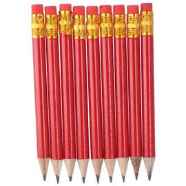 GetCoupon 72 Pieces Golf Pencils, Half Pencils Mini Pencils, with Erasers Pencils, 10cm for Bridal Shower Wedding Golf Office Supplies(red)