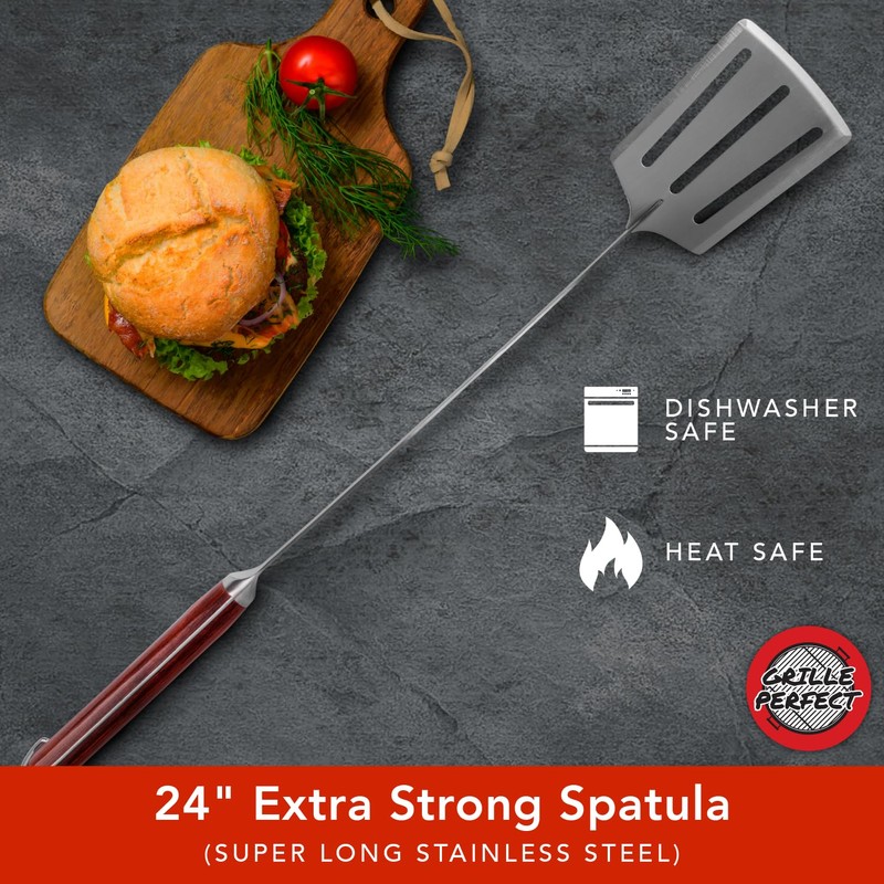 Grill Spatula 24-inch Super Long for Grilling Barbecue Griddle and
