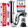 Universal Sink Siphon – Odour Trap Sink Pipe Siphon Stainless