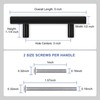 Onateel 30 Pack 5 Inch Matte Black Cabinet Pulls Stainless