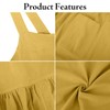 TOPTIE Cotton Linen Apron Cross Back Work Apron, Kitchen Apron,