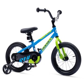 Chipmunk Rocket Kids Bike Toddlers 12 Inch Wheel Bicycle Beginners Boys Girls Ages 3-4 Years with Training Wheel, Blue