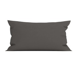 Heckett Lane Mako Satin Cushion Cover Elementi 40 x 80 cm Colour: Classic Anthracite Zip