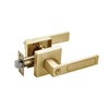 NCSEN Satin Brass Door Handles Interior, Privacy Door Knob Door