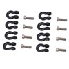 8pcs Metal Front Rear Bumper Trailer Hook for 1/24 RC