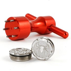 19th Hole Custom Shop 2 of 20g Deluxe Tour Style Spider Weights for Scotty Cameron Putters with Wrench Tool, Stainless Steel (Red)