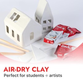 DAS DAS White 1 kg Air Hardening Modelling Clay, Non Bake, Ready To Use, Suitable for All Ages, Ideal for Professionals & Hobbyists