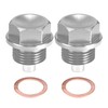 X AUTOHAUX 2 Set M18x1.5 Oil Drain Plug Aluminum Alloy
