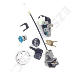 Ignition Lock Set Including Fuel Cap / Chino Scooter / Construction Market Scooter / 4-Stroke e.g. for Baotian, BT49QT-9 BT49QT-3 Speed Ecobike Benzhou City Star Jinlun Fighter YY50QT Wind 50QT 00
