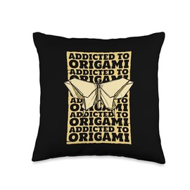 Best Easy Origami Crane Paper Gifts For Beginners Addicted Owl Paper Crane Folding Master Origami Throw Pillow, 16x16, Multicolor
