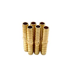 6 Pcs 5/16" Pex fittings,for House, 5/16 Inch to 5/16 Inch PEX Brass Straight Couplers for House, RV Repairs and Pex Project