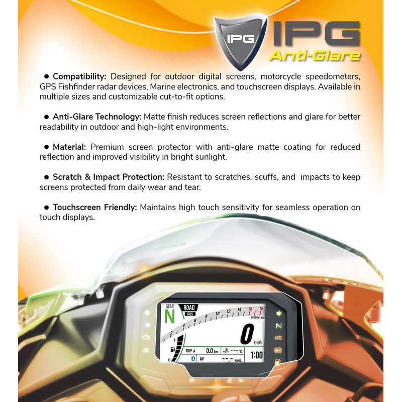 IPG Anti-Glare Made for Humminbird APEX 13 MEGA SI+ CHARTPLOTTER