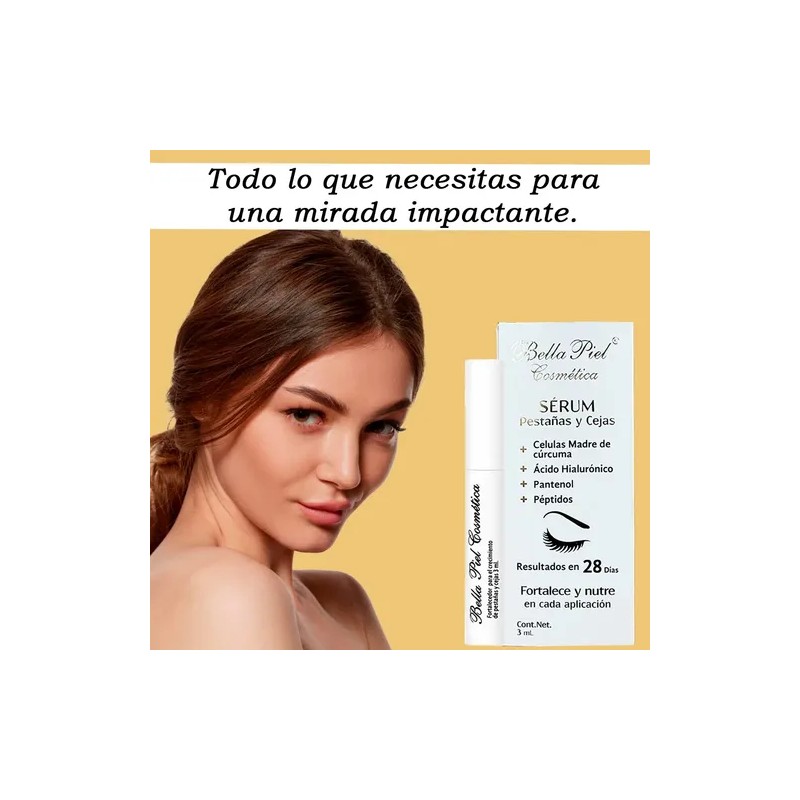 Sérum Alargador Fortalecedor De Pestañas Y Cejas Bella Piel