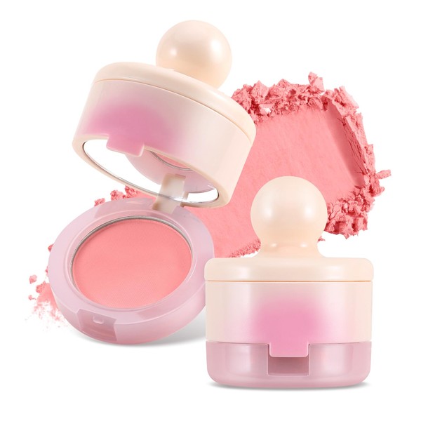 Boobeen Blush Compact for Face, Matte Powder Blush for Cheeks