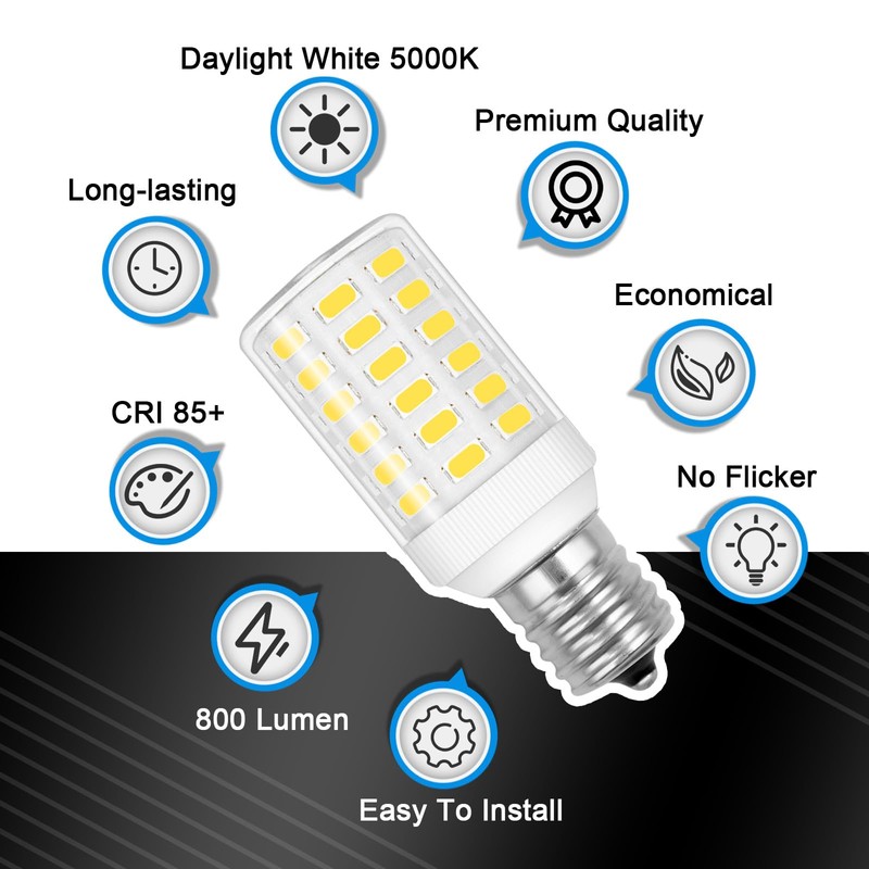 BROLSKUN Freezer Light Bulb Replacement Kei D28a Kel 2811 E17