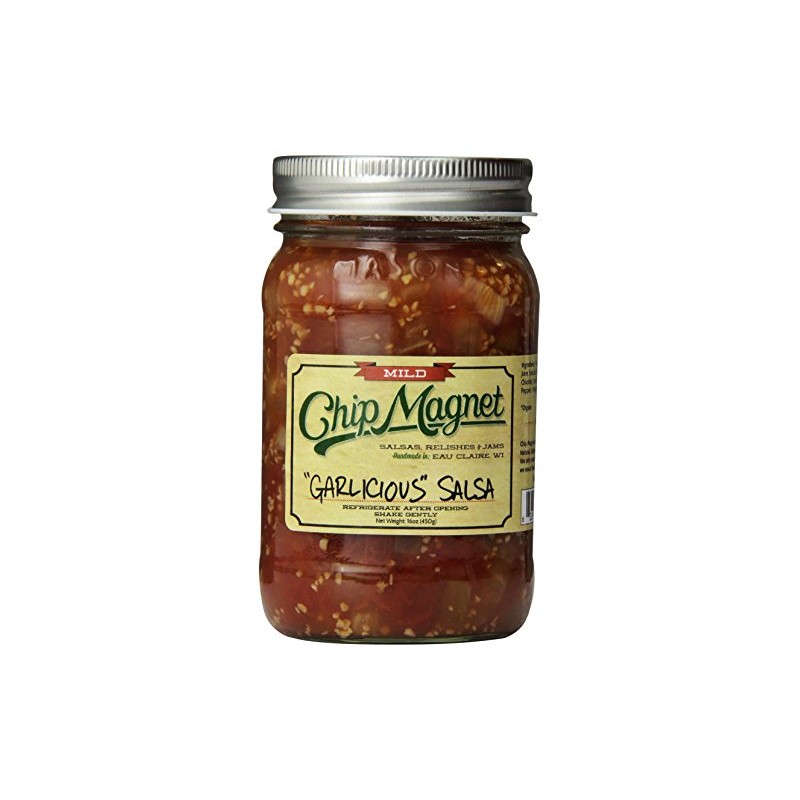 Chip Magnet Garlicious Salsa, Mild, 16 Ounce