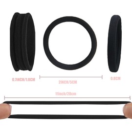 Vrose Flosi Hair Ties No Damage - Strong Stretchy No Breakage SnagFree Hair Bands | Soft Nylon Thick Ponytail Holders Hair Elastics for Everyday Hairstyles | Ideal Gifts for Women Teens Girs 20pcs