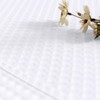 TOPICK White Kitchen Curtains 36 Inch Curtains Waffle Weave Textured