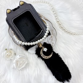 [Takumi] Plush Cat Ear Pain Bag [For 3.9 inches (10 cm)] Gray Pain Bag Clear Bag Clear Push Activation Goods Push Activity Bag Mini Bag Bag Gift Present Spring Summer Autumn Winter Women's [Parallel