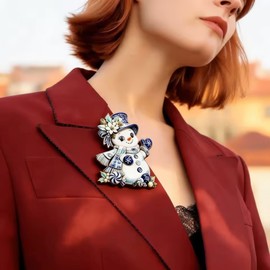 Christmas Holiday Enameled Brooch Pin Set – Festive Enamel Pins for Clothing, Bags, and Accessories
