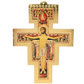 San Damiano Wall Cross | Great Catholic Home Decor | Religious Christian Gift for First Holy Communion, Confirmation, Ordination, or Housewarming (Extra Large)