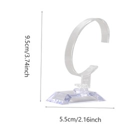 Beavorty 6Pcs Bracelet Watch Display Stand Durable PVC Jewelry Organizer Elegant Showcase for Watches Bracelets Multi Functional Holder for Home Retail Use