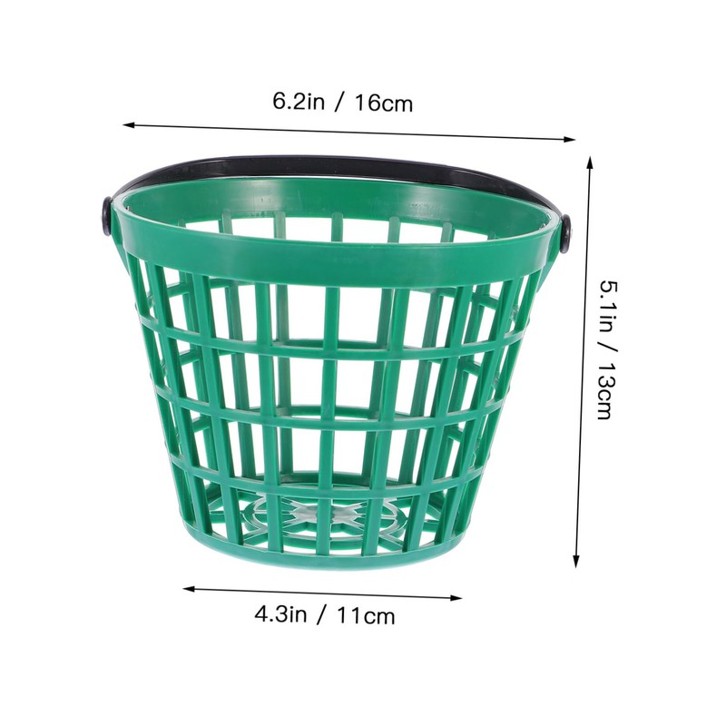 Totority 1pc Golf Ball Storage Basket with Handle Nylon Bucket