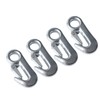 4Pcs Trailer Snap Hook 90mm Iron Tow Hook Safety Chain