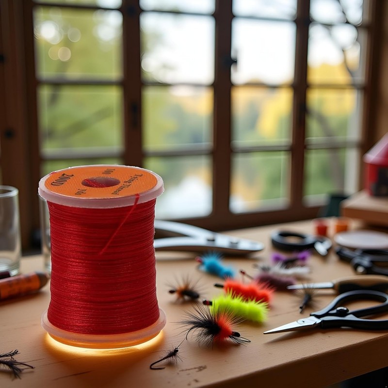 Red 100Yard 200D UV Big Fly Thread Premium Strong Durable