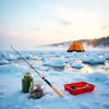 Pocket Telescopic Fishing Rod,Winter Rods Ice Fishing Rods Pen Pole
