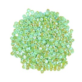 MECCANIXITY Iridescent Sequins 2400Pcs Cup Sequins for Jewelry Making, Crafts, Embroidery, Sewing - Yellow