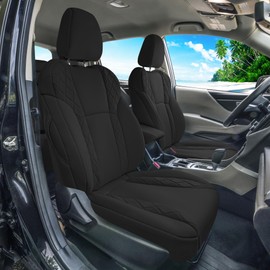 FH GROUP Custom Fit Seat Covers for 2019-2024 Subaru Forester, Ultraflex Neoprene Front Seat Covers for Subaru Forester, SUV Seat Covers, Black, Subaru Accessories