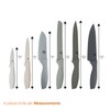 MasterChef Kitchen Knife Set with Covers, 6 Professional Chef Knives