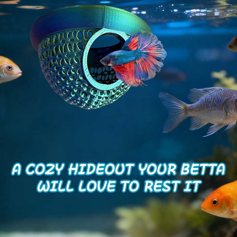 Embhlitfe Aquarium Cave Fish Tank Ornaments for Shrimp & Small