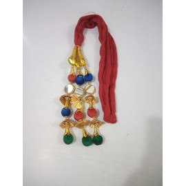 Paranda Parandi Hair Accessory Braid Tassles Extensions with Mirror Punjabi Paranda Wedding Bridal Pranda Prandi Red