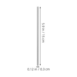 Operitacx Knitting Crocheting Pins Set 20pcs Steel Blocking Rods Crochet Board Pins Metal Pegs for Blocking Board DIY Steel Axle