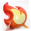CIYODO 4pcs Flame Foil Balloons Firefighter Theme for Boy's 1st