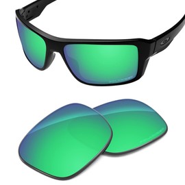 Tintart Performance Lenses Compatible with Oakley Double Edge Polarised Etched, Emerald Green - Polarized