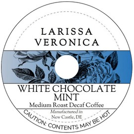 White Chocolate Mint Medium Roast Decaf Coffee (Single Serve K-Cup Pods) (Gourmet, Naturally Flavored, Whole Coffee Beans) (12 pods, ZIN: 575689) - 3 Pack
