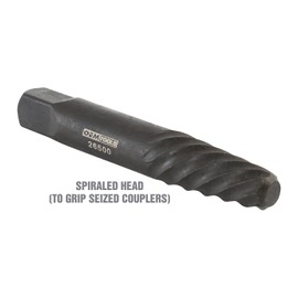 OEMTOOLS 26500 Heater Hose Coupler Extractor, Spiral Tip Coupler Removal Tool, Fits 7/16" Sockets Or Wrenches, Removes Damaged GM Heater Hose Couplers