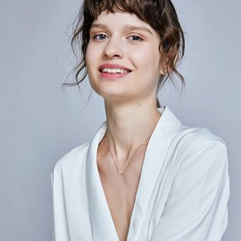 AFSTALR Silver Women's Necklace with Small Letter Heart Pendant Initial Jewellery for Women Girls Birthday Gift, Stainless Steel, No Gemstone