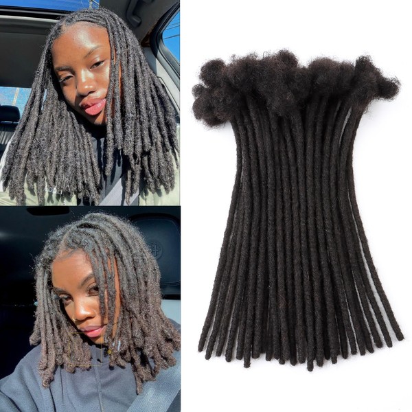 Loc Extensions Human Hair 0.8 cm 10 Inch 30 Strands